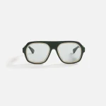 bottega veneta green rim aviator sunglasses - KITH-SHOP