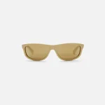 bottega veneta recycled tan frame sunglasses yellow - KITH-SHOP