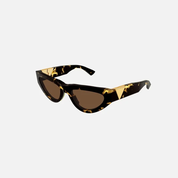 bottega veneta tortoise cat eye sunglasses in havana - KITH-SHOP