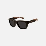 bottega veneta unapologetic sunglasses shiny brown frame with grey lenses - KITH-SHOP