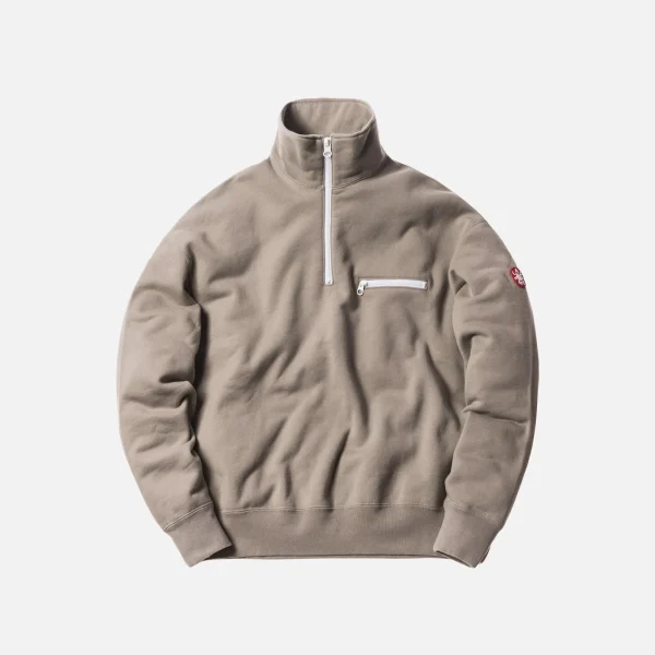 c e cav empt khaki half zip fleece jacket - KITH-SHOP