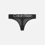 calvin klein women s kith mesh thong in black - KITH-SHOP