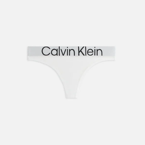 calvin klein women s kith mesh thong in white - KITH-SHOP