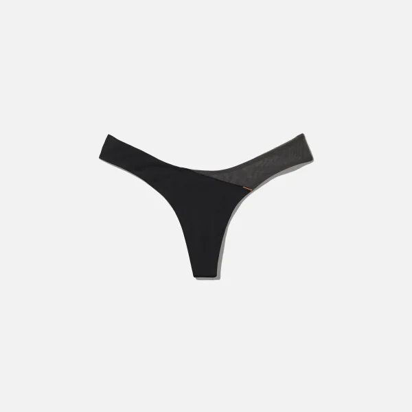 calvin klein x heron preston women s micro mesh thong black dark grey - KITH-SHOP