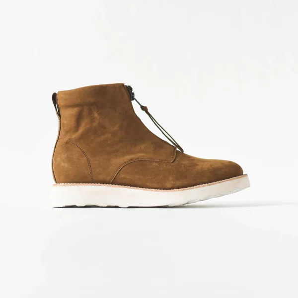 caminando center zip nubuck boots sand - KITH-SHOP