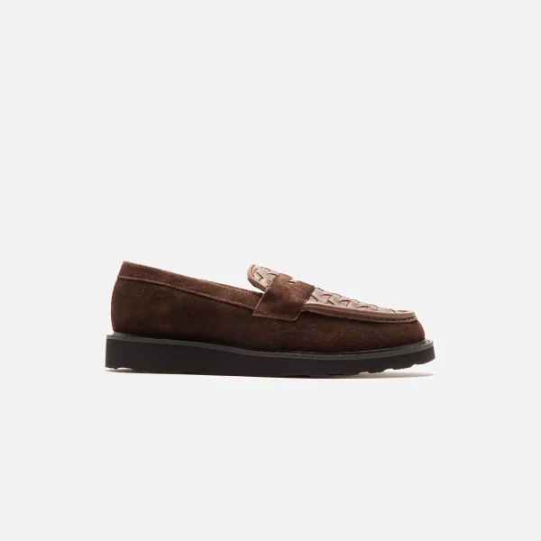 caminando loafer in brown with brown weaving - KITH-SHOP