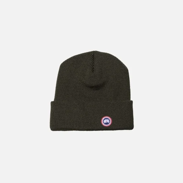 canada goose olive merino wool watch cap - KITH-SHOP