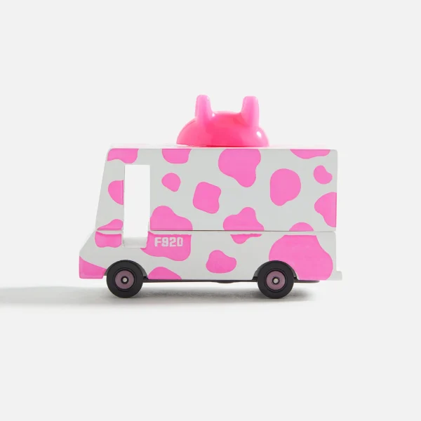 candylab pink white strawberry moo van wooden toy - KITH-SHOP