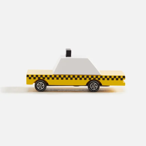 candylab wooden yellow taxi candycar toy - KITH-SHOP