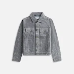 casablanca aqua blue peach denim jacket - KITH-SHOP