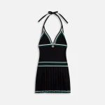 casablanca black pleated day dress - KITH-SHOP