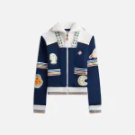 casablanca navy varsity track jacket - KITH-SHOP