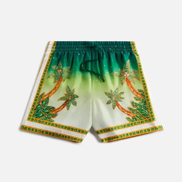 casablanca silk drawstring shorts joyaux d afriq collection - KITH-SHOP