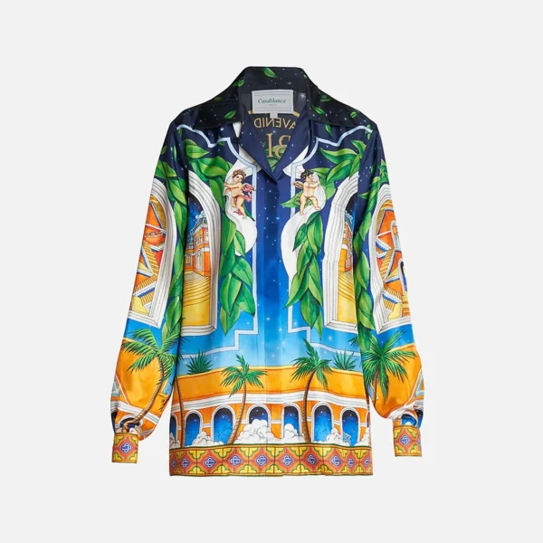 casablanca summer long sleeve shirt multicolor - KITH-SHOP