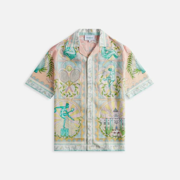 casablanca vase printed shirt multicolor design - KITH-SHOP