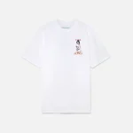 casablanca white printed tennis girl graphic tee - KITH-SHOP