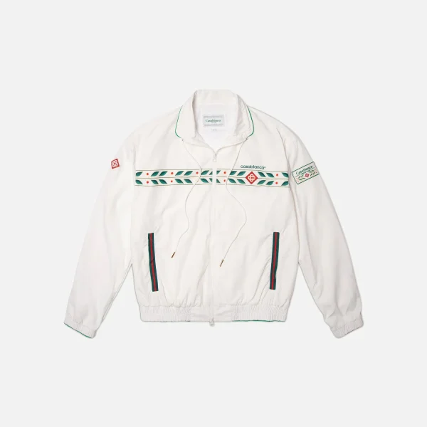 casablanca white sport track jacket - KITH-SHOP