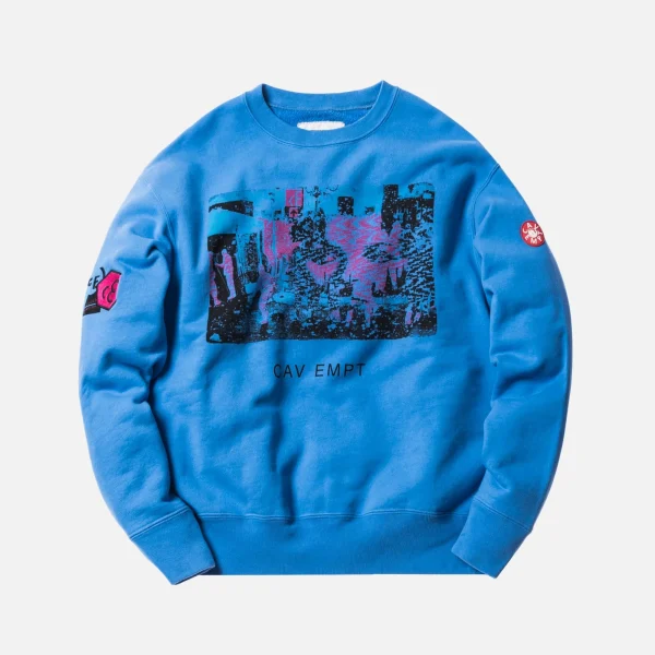 cav empt crewneck sweatshirt blue card 17 - KITH-SHOP