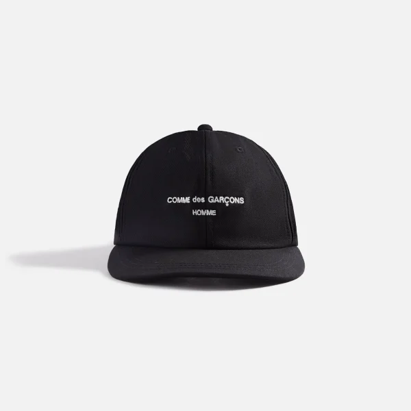 cdg homme black cotton serge cap - KITH-SHOP