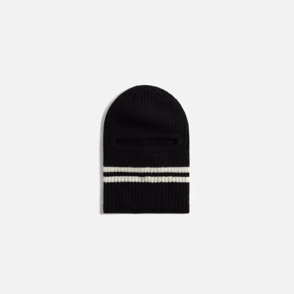 cdg homme lamb s wool knit beanie black off white - KITH-SHOP