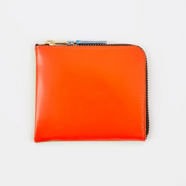 cdg orange pocket half zip wallet - KITH-SHOP