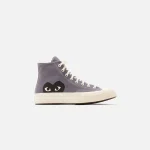 cdg x converse chuck 70 high top steel gray - KITH-SHOP