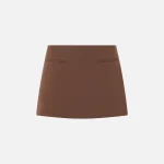 chic bromley mini skirt in brown elevate your wardrobe - KITH-SHOP