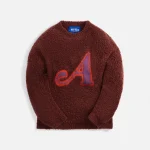 chic mauve boucle knit sweater awake collection - KITH-SHOP