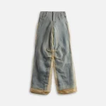 christopher esber silk blend denim jeans parchment blue - KITH-SHOP