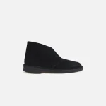 clarks desert boot in black suede - KITH-SHOP