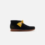 clarks grade school wallabee mist black print shoes - KITH-SHOP