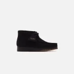 clarks wallabee black leather boots - KITH-SHOP