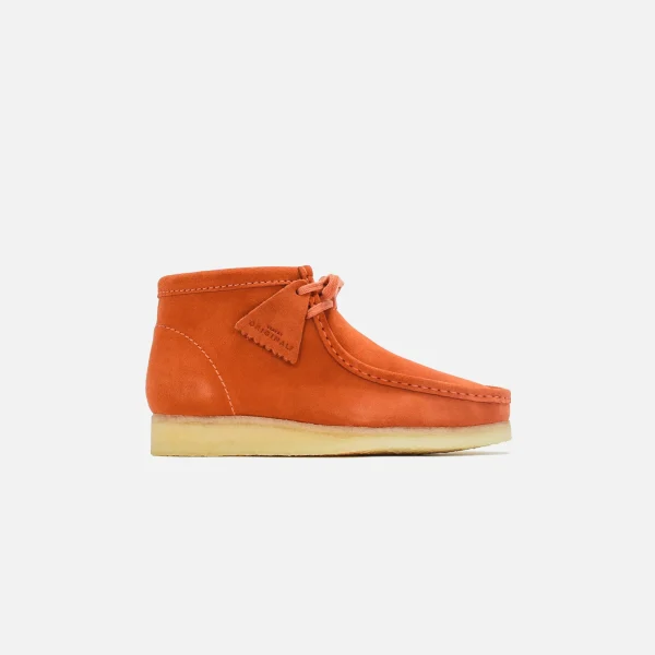 clarks wallabee burnt orange suede boots - KITH-SHOP