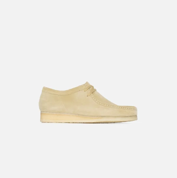 clarks wallabee maple leather shoes - KITH-SHOP