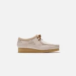 clarks wallabee off white hairy leather shoes - KITH-SHOP