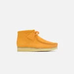 clarks wallabee suede boot in burnt yellow - KITH-SHOP