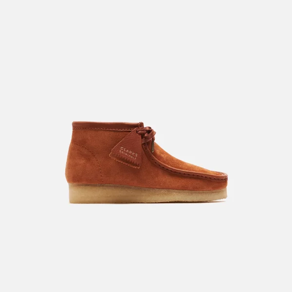 clarks wallabee tan hairy suede ankle boot - KITH-SHOP