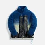 coast to coast awake zip up fleece jacket cobalt blue - KITH-SHOP