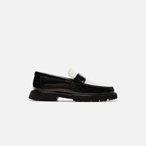 cole haan x fragment design ac penny loafer black spectator white - KITH-SHOP