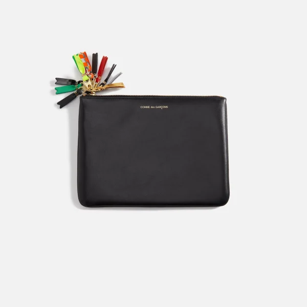 comme des gar ons black zipper pocket pouch - KITH-SHOP