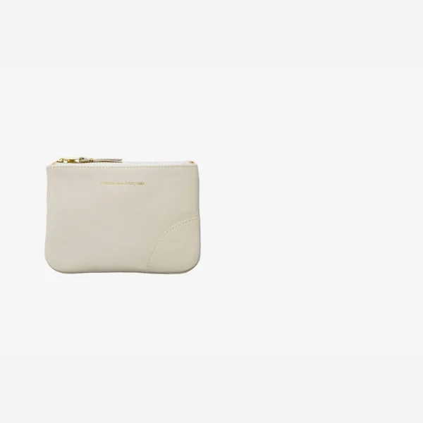 comme des gar ons play classic top zip wallet off white - KITH-SHOP