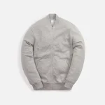 comme des gar ons shirt kaws print cotton pile zip up sweatshirt grey - KITH-SHOP