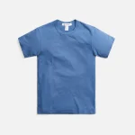 comme des gar ons shirt lightweight cotton jersey light blue fabric dye - KITH-SHOP