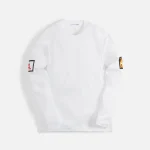 comme des gar ons shirt long sleeve white invader digital print tee - KITH-SHOP