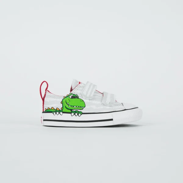 converse chuck taylor all star 2v ox white mouse and enamel red - KITH-SHOP