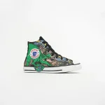 converse pre school chuck taylor all star interstellar dinos high top sneakers mason taupe bold kiwi black - KITH-SHOP