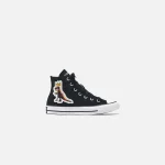 converse x basquiat ctas high ps black white yellow sneakers - KITH-SHOP