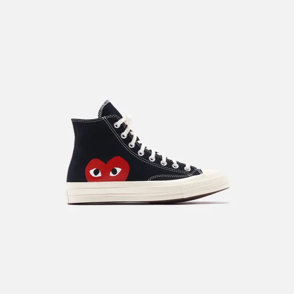 converse x comme des gar ons play cdg chuck taylor high top black - KITH-SHOP