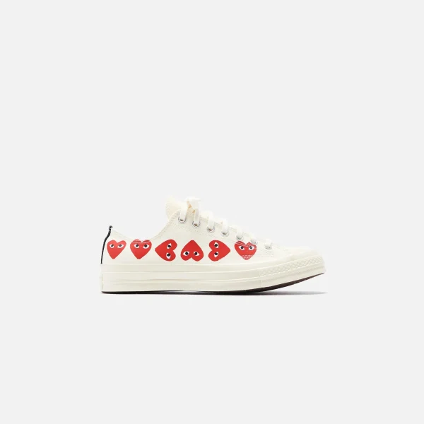 converse x comme des gar ons play cdg chuck taylor low top off white - KITH-SHOP