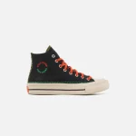 converse x daily paper chuck 70 high black sneakers - KITH-SHOP